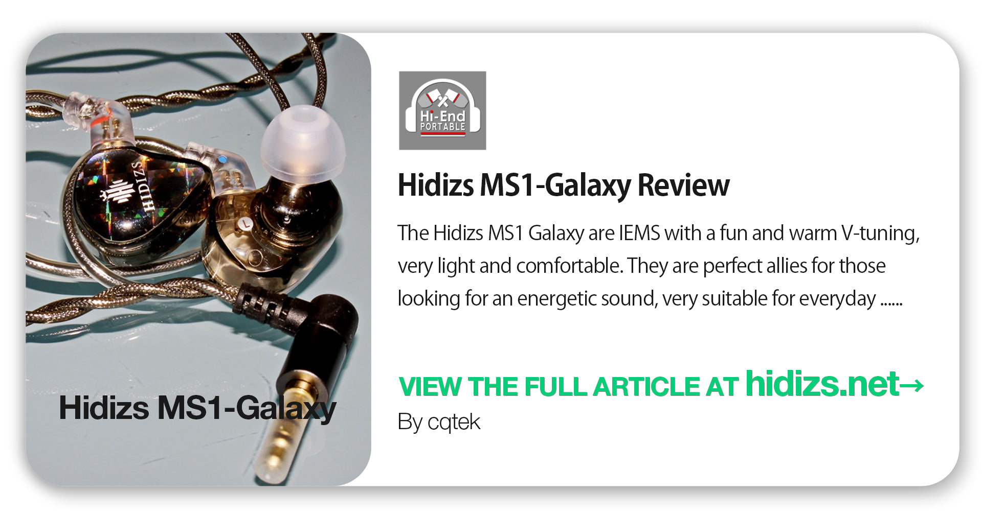 Hidizs MS1-Galaxy Review - cqtek