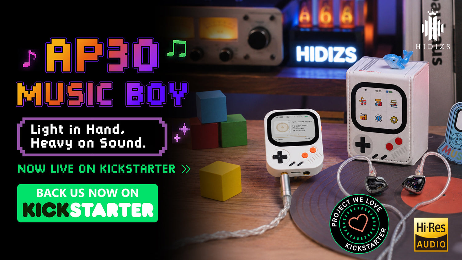 AP30 Music Boy Kickstarter Launch | Wearable Hi-Res Music Player