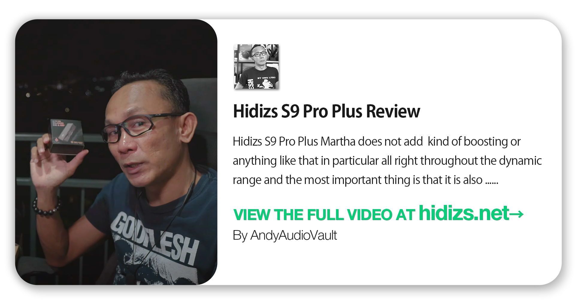 Hidizs S9 Pro Plus Martha Review - AndyAudioVault