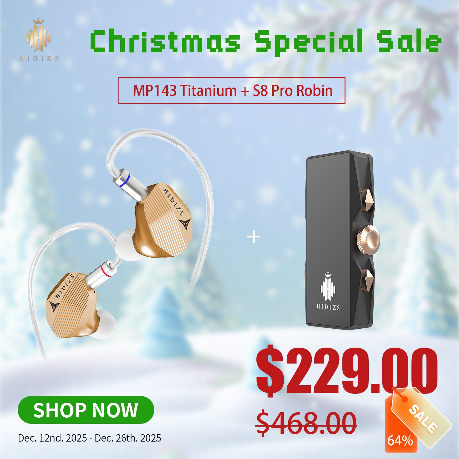 MP143 Titanium + S8 Pro Robin Bundle