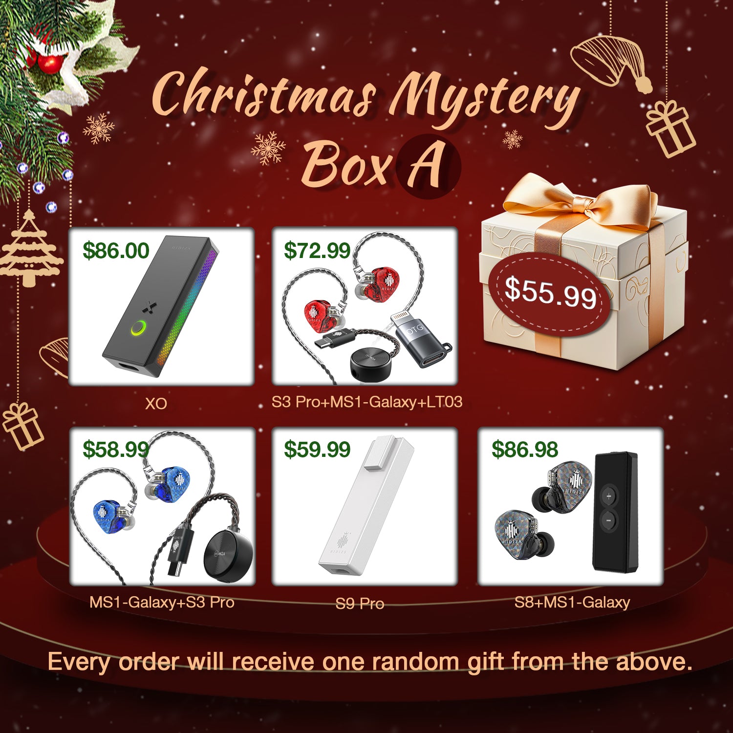 Hidizs Christmas Mystery Box