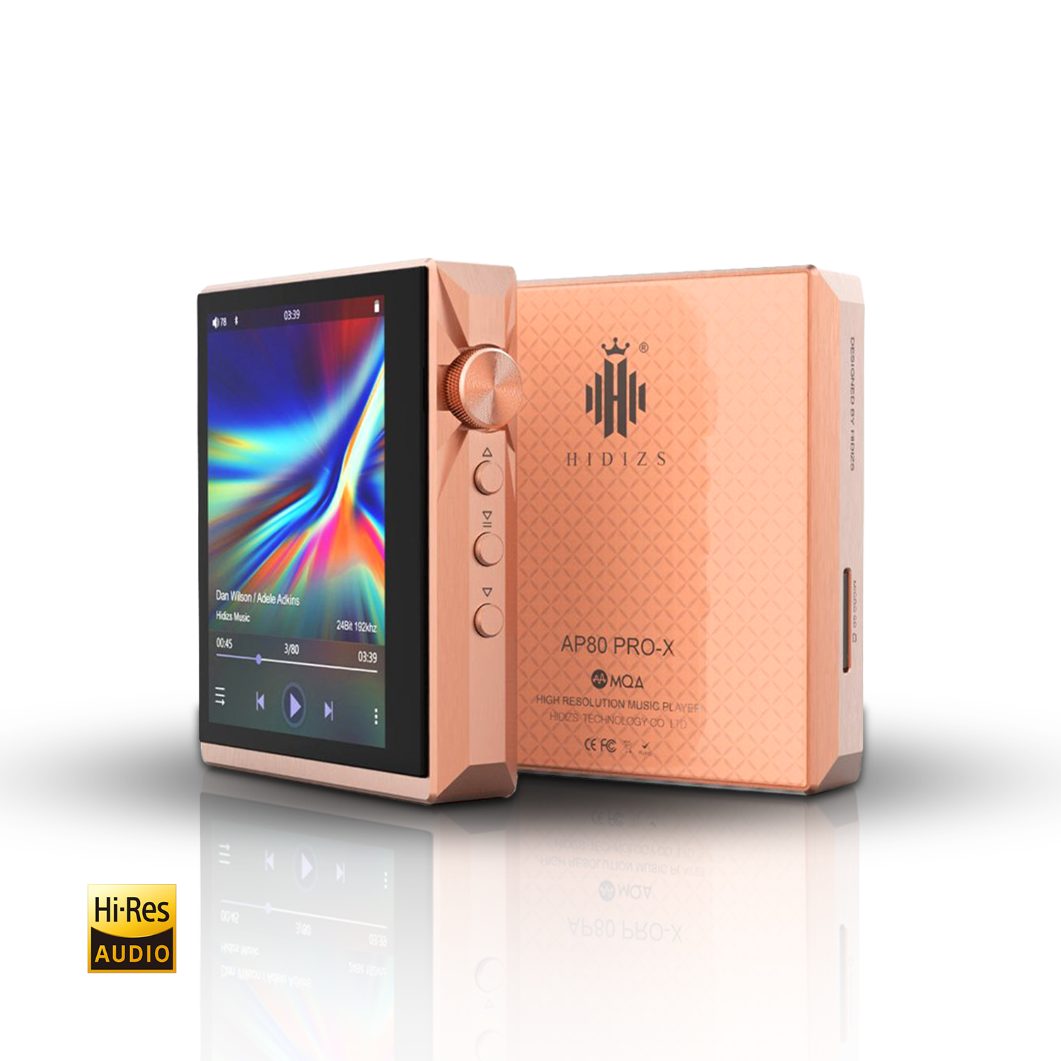 Hidizs AP80 PRO-X Red Copper Limited Edition Balanced MQA Music Player