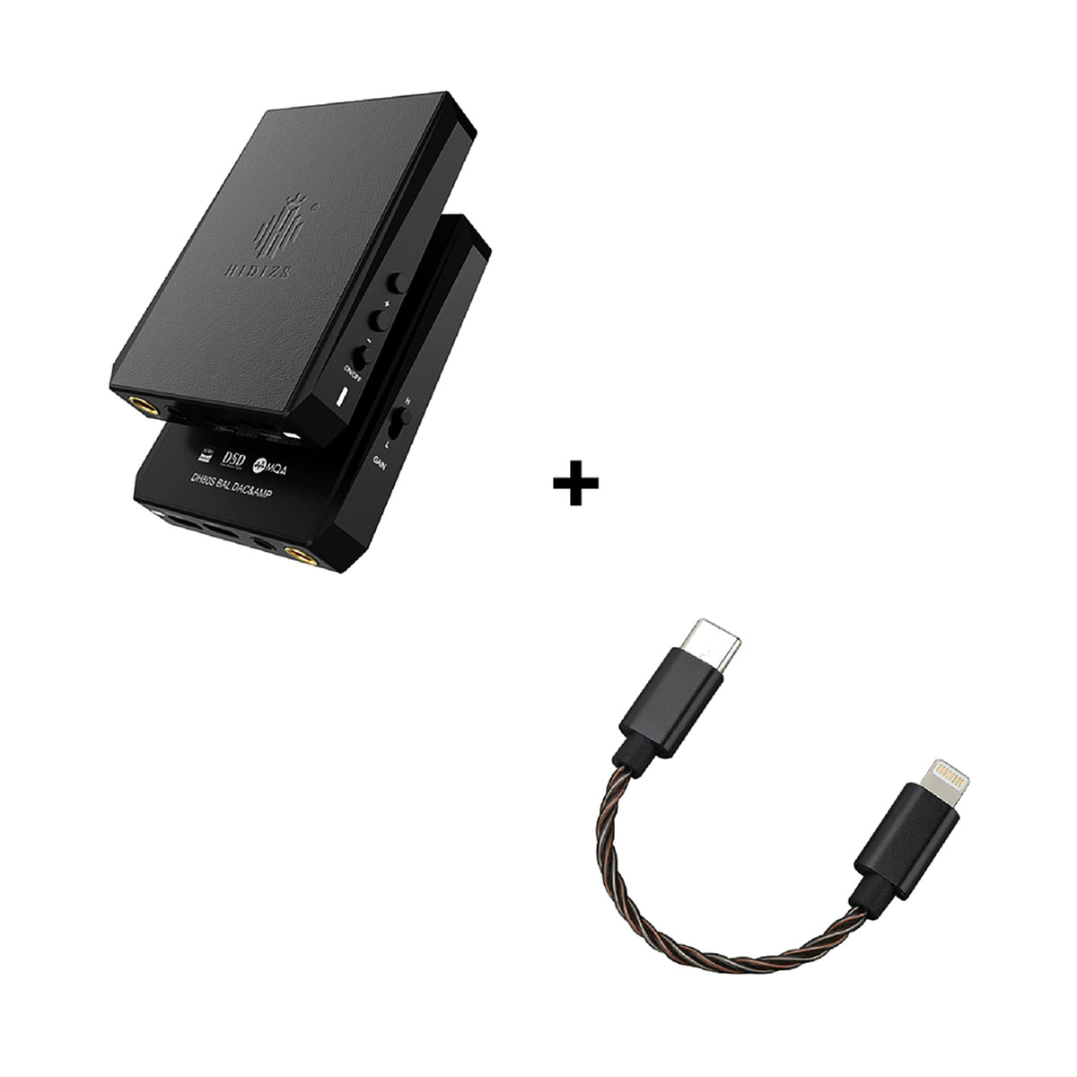 DH80S DAC & AMP + LT02 USB-C to Lightning Cable Bundle